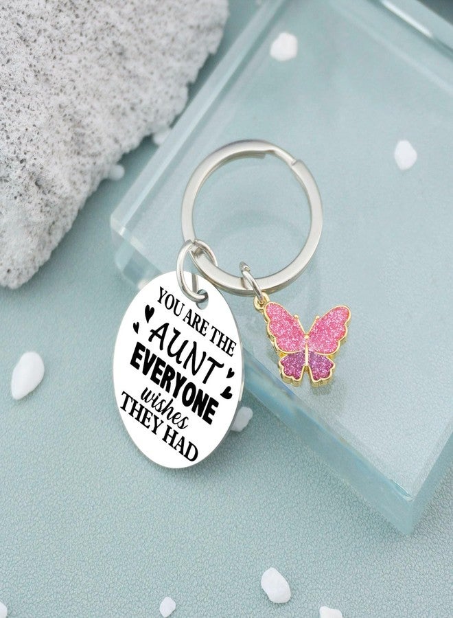 AOBIURV Aunt Gifts Cute Keychain For Aunt Best Auntie Ever Gifts Aunts Presents From Niece Nephew Mothers Day Christmas Birthday GIft For Aunts GIfts Keyring - Image 3